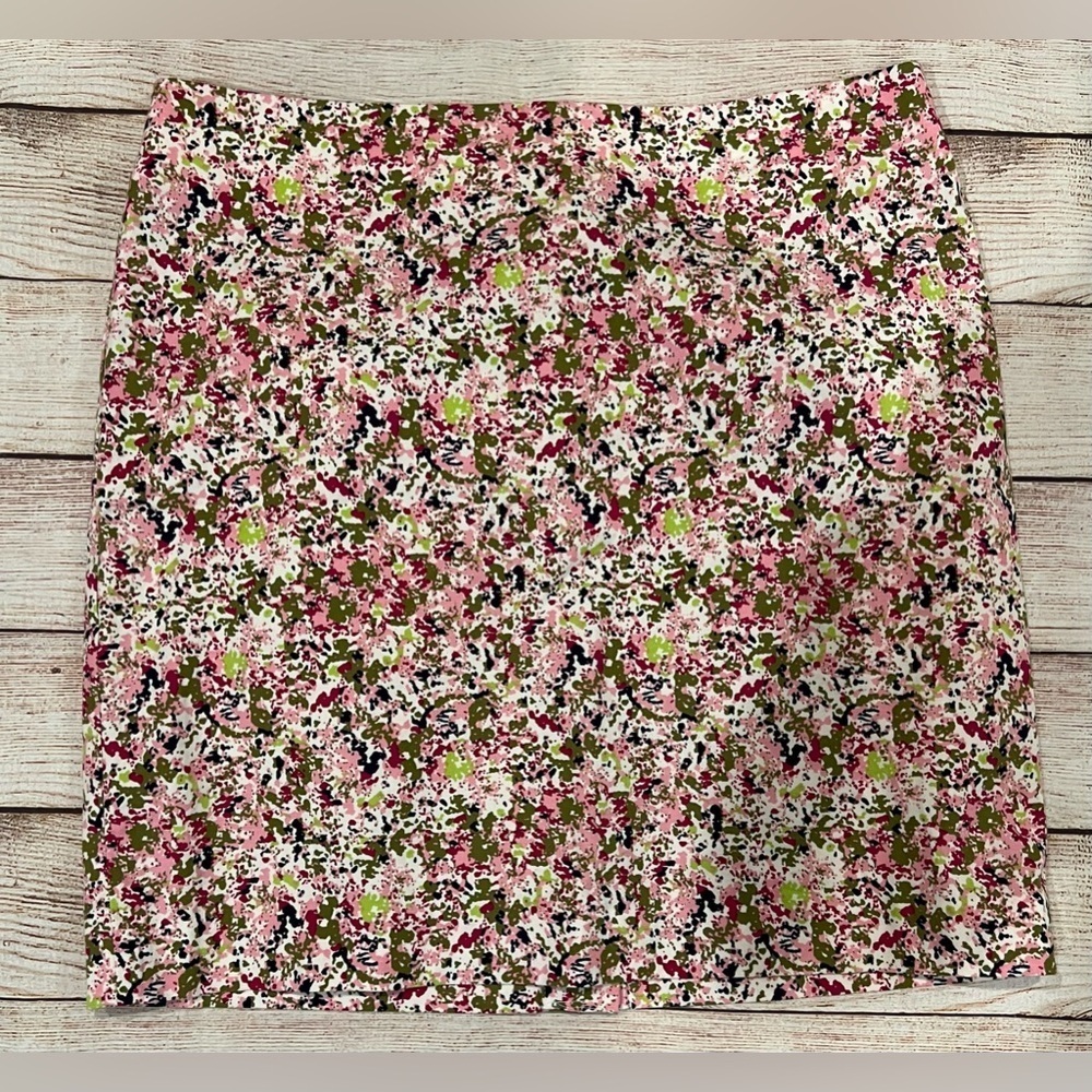 Ann Taylor Cotton Skirt Women casual  Size 4 floral print